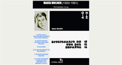 Desktop Screenshot of mariamoliner.com